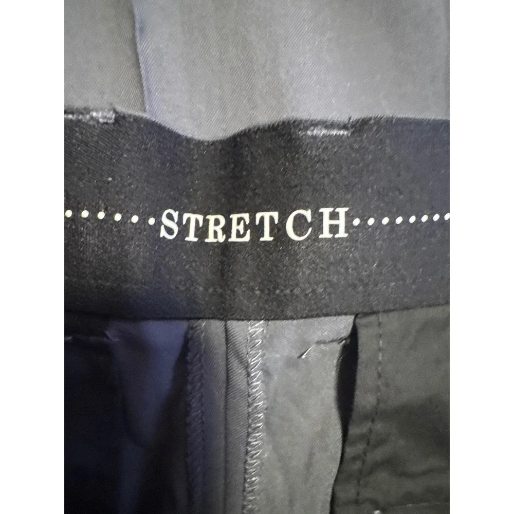 NWT Alfani Mens Stretch Flat Front Dress‎ Pants Charcoal Gray 30x30